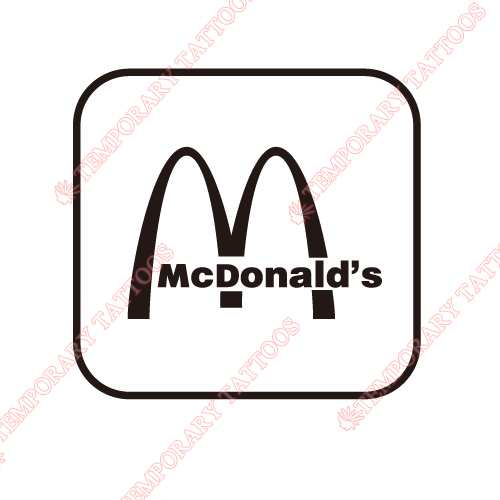 McDonalds Customize Temporary Tattoos Stickers NO.5559